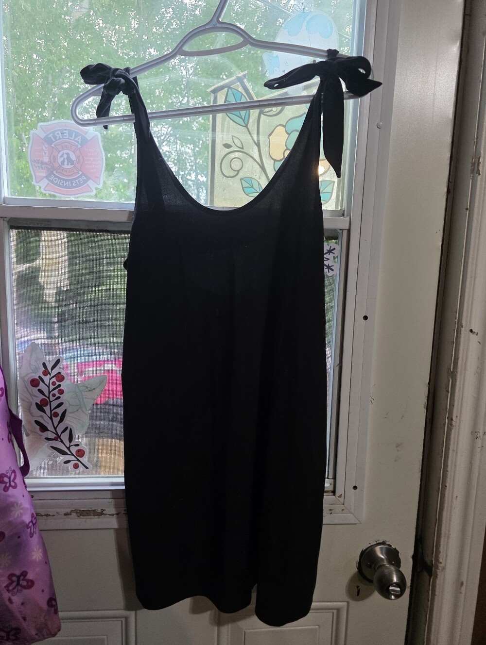 NOBO Black Tie-Shoulder Tank Top